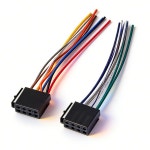 QXNY 범용 어댑터 와이어 하네스 여성형 ISO 배선 자동차 라디오 커넥터 플러그 키트 : 신김물류