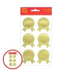 헤이지 C0115 세모네모 스티커이야기 상 한문금지 SS 803 개 1개입 상장금박스티커 금박스티커 금박상스티커 : 헤이지01