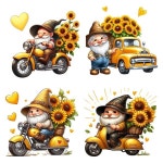 90870 # 그놈과 해바라기 화장실 스티커 침실 입구 현관 홈 장식 벽 이동식 : 두륜소소온