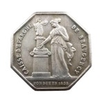 프랑스 팔각형 리버티 동전 수집품 실버 컬렉션 홈 장식 공예 데스크탑 크리스마스 선물 H4668 : 선운소소온