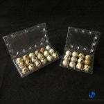 50개 12/18구 메추리알 트레이 두꺼운 압축 저항 버클 접이식 포장 상자 식품 등급 PET 조류 알 : 내연소소온