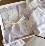 P0053 드림 퍼플 럭셔리 고급 레이스 아이스 파자마 여 얇은 캐주얼 편안한 실내복 겉옷 : ZX산업