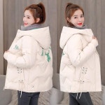 쏵판다 여성 파카 코트 겨울 자켓 후드 퍼퍼 따뜻한 두꺼운 방풍 오피스 레이디 아우터웨어 : 장바구니마트