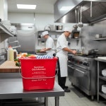 소로 에센셜 - 6쿼트 클린-페일 프로 청소 버킷 레드 컬러 플라스틱 가정용 청소용 모핑 키친 레스토랑 및 베일 손잡이가 있는 세제통 : 포근우편