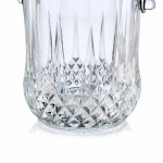 손잡이와 집게가 있는 브이스키크리스 유리 아이스 버킷 37온스 용량 투명 서빙 집게 1L_D Clear : 오라브