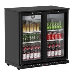 키킹 7.4 Cu.Ft 백바 쿨러 35.4 W 음료 냉장고, 로우-E 유리문 2개, 카운터 높이 바 상업용 디스플레이 냉장고 김서림 방지, LED 라이트 맥주... 