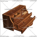 DIY 수제 가죽 공예 조각 절단 도구 더블 서랍 하이 엔드 느릅나무 스토리지 랙 실용적인 : 두타소소온