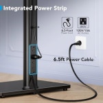 베이스로 스탠드 침실용 바닥 가능, 유니버설 70도 ax 마운트, 88파운드의 사무실 전원 27-65인치 있는 조절 최대 콘센트가 tv용 유리... 