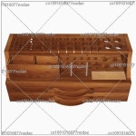 DIY 수제 가죽 공예 조각 절단 도구 더블 서랍 하이 엔드 느릅나무 스토리지 랙 실용적인 : 두타소소온