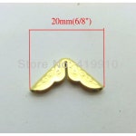 Shipping 500pcs 골드 도금 금속 책 코너 앨범 메뉴 프로텍터 3mm 두께 20x15mm J1689 : 그로우셀러샵