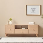 퍼니하우스 모던 TV 서랍 장식장 원룸 티비다이 위드미2 다리형 1200, 오크 : 퍼니 하우스