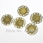 호환 무료 shipping-50Pcs 골동품 청동 선조 카보 숑 설정 랩 커넥터 장식 diy embellishments 결과 36mm j0576 : 하벗Be