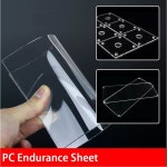 1/2개 PC 내구성 시트 200x200 폴리카보네이트 재질 맞춤 절단 플라스틱 프로파일 플레이트 두께 2-5mm : 세일마스터김