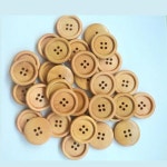 50PCS 의류에 대 한 18MM 25MM 나무 단추 나무 4 구멍 Scrapbooking 공예 단추 의류에 대 한 스크랩북 커피 바느질 단추 : 연화소소온