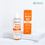 [2종 세트]그라함스 내추럴 아크네 페이셜 워시+아크네 스팟젤 : 그라함스 공식스토어