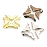 책 모서리 금속 보호대 청동 J1321 스크랩북 100 폴더 개 골동품 삼각형 앨범 코너 : 코알라넷