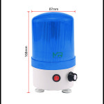 소리와 빛 경보 220v24v12v 회전 경고등 조절 가능한 볼륨 LED 소리와 빛 통합 경보 표시 등 : 제스101