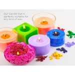 16개입 양초 색소 칩 세트 캔들 제작용 생생한 색상의 왁스 타블렛 소이 왁스용 쉽게 녹는 DIY 캔들 색소 : 용문소소온