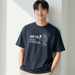 고투 남여공용 프린팅 반팔티 쿨론 면 여름 박스핏 데일리 빅사이즈 티셔츠 S~3XL : 사라걸스.