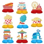 풀하울 9 Pcs 카운티 박람회 센터피스 장식 주 소박한 농장 파티 바니야드 테마 또는 모임을 위한 컨트리 페어 : 라페유