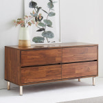 로나가구 로시드 미니 거실장 그레이 2단 수납장 : 로나가구