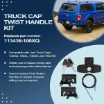 Ussuray 113436 Leer 100XQ 래치 113436100X 100XL 핸들 트위스트 83514 83515 100XR TSC700용 트럭 키트 스트라이커 포함 : 식스봉지2