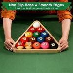 Jwthee 8 볼 삼각형 랙, 나무 당구 랙 표준 테이블 풀 스누커 액세서리 B : 아마존파도마켓