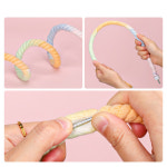 새 로프 페르체 그라데이션 컬러풀 벤더블 클라이밍 로프 사다리 그네 장난감 앵무새 케이지 액세서리 앵무새 햄스터용 : 제스103