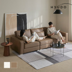 휴도 공간의 동백 2740 모듈 무광 브라운 카멜 화이트 쇼파 4인 가죽 소파 : 휴도공식몰