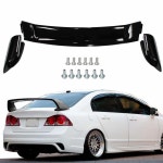 혼다 세단을 스타일의 프로모터 리어 스포일러 시빅 머그 글로시 2012-2015 윙 9세대 위한 트렁크 RR 4도어 블랙 Black : 파파글로비60