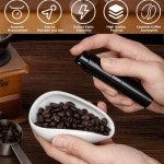 커피 콩 도징 컵 스프레이 병 세트 전력 정적 감소 바 액세서리 애호가 선물용 White Black : 네오 플러스