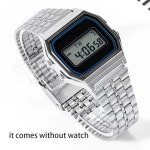 카시오 SGW400 F91W F84 F105/108/A158/168 AE1200/1300 용 빈티지 금속 시계 스트랩 고품질 18mm 스테인레스 스틸 손목 밴드... 