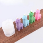 양초 만들기용 알파카 양초 몰드 비누 송진 석고 몰드 DIY 동물 향기 홈 장식 아트 공예 도구 자동차 장식 3D 스탠드 : 오봉소소온