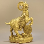 수탉 공예 장식 금닭 26 꾸미기 암탉 장미 25CM 엔틱 돌리기 조각상 1 1호 부자 양은 가로 9 세로 6.5 높이 : 친절한 태경씨