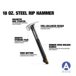 TOUGHBUILT 강철 찢어짐 해머 TB-H1-1R-S16 16 OZ. 18온스 부드러운 얼굴 수공구 : BARO SHOP