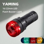 AD16-22SM 플래시 버저 AC/DC 220V24V12V 큰 소리 간헐적 LED 청각  시각 경보등 16mm 22mm 30mm : 인공상