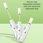 우산 스텝스톱 우산 자동 3단 접이식 자외선  안전 절약형 : 미래산업1004