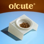 오큐트 UFO 세라믹 강아지 고양이 공용 식기 아크릴 스탠드 4color : 펫코팩토리