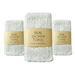 힐러스 100% 면 까끌한 식물섬유 때타올 3p 생분해성 : healearth