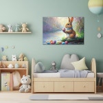 토끼 그림 인테리어 액자 동물 아트 캔버스 인화 농장 장식 아트워크 거실 침실 데코 귀엽다 : 루미아핏