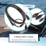 bzumperyz 720107-1 9 m360 2ddi y - mega 360 및 2d/mdi 7핀 변환기 어댑터 케이블 케이블, helix 8/9/ 10/12/ 15 어군 탐지기 : 토성6... 