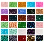 1500 개/상자 DIY 쥬얼리 목걸이에 대 한 4mm 유리 지적 크리스탈 비즈 수 제 의류 바느질 구슬 G1322 만들기 : 연화소소온