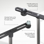 NIG MEYER 23550 500 55 마이크 개의 또는 붐을 위한 조정 가능한 위치 23550.500.55 : 오라브