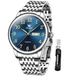 날짜 아날로그 쿼츠 캐주얼 손목시계 대량수 클래식 럭셔리 야광 저울 41mm 빅페이스 리딩 릴로지 파라 홈브레 Black Face-G5009 : 정품스또어