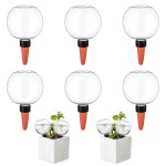 실내 식물을 위한 Kifmurase 6Pcs 자체 급수 글로브, 자동 화분 삽입, 느린 방출 테라코타 제어 워터 드 가 있는 17 5온스 전구 : YS글로벌74