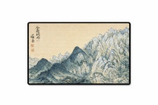 동양 산수화 수묵 풍경 데스크매트 프리미엄 국내산, 자체제작 : The 패치