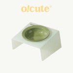 오큐트 UFO 세라믹 강아지 고양이 공용 식기 아크릴 스탠드 4color : 펫코팩토리