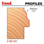 프로이트 윈도우 새시 및 견고한 표면용 레일 비트 - 완전한 분할 라이트 제작에 이상적 직경 1-11/32 , 생크 1/2 , 반경 1/4 99-051 : 칠각상회