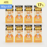Daily 미니캔 강아지 습식캔 습식간식 영양캔 연어+닭가슴살, 180g, 8개 : 뉴알엑스