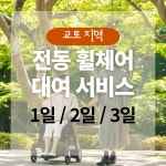 교토 전동 휠체어 렌탈 1~3일 · 관광안내소 수령 : 모글 트립